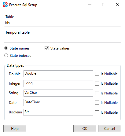 Execute sql setup