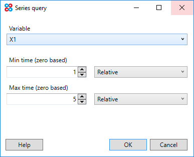 Time series query