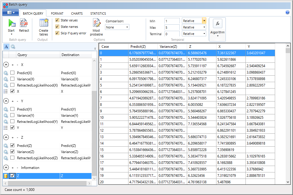 Missing data - batch query